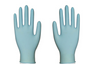 Guantes de examen de nitrilo azul